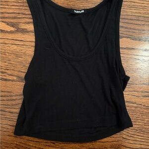 TALENTLESS Women's Black Crop Top